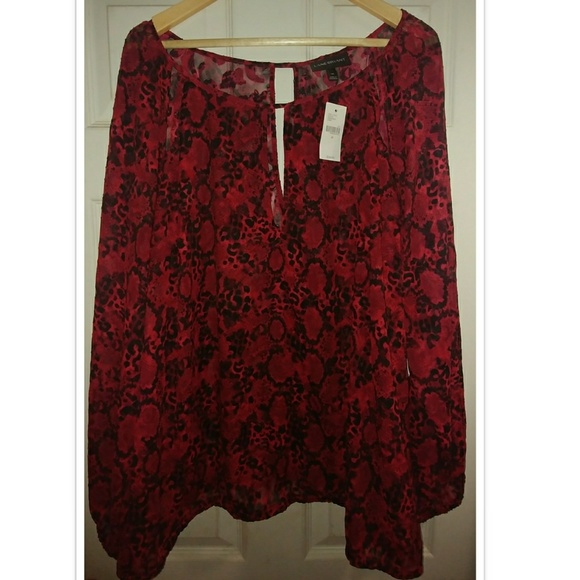 🆕➕ Lane Bryant 💜 Sheer Blouse - Picture 3 of 7